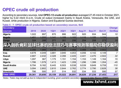 深入剖析竟彩足球比赛的投注技巧与赛事预测策略助你稳获盈利